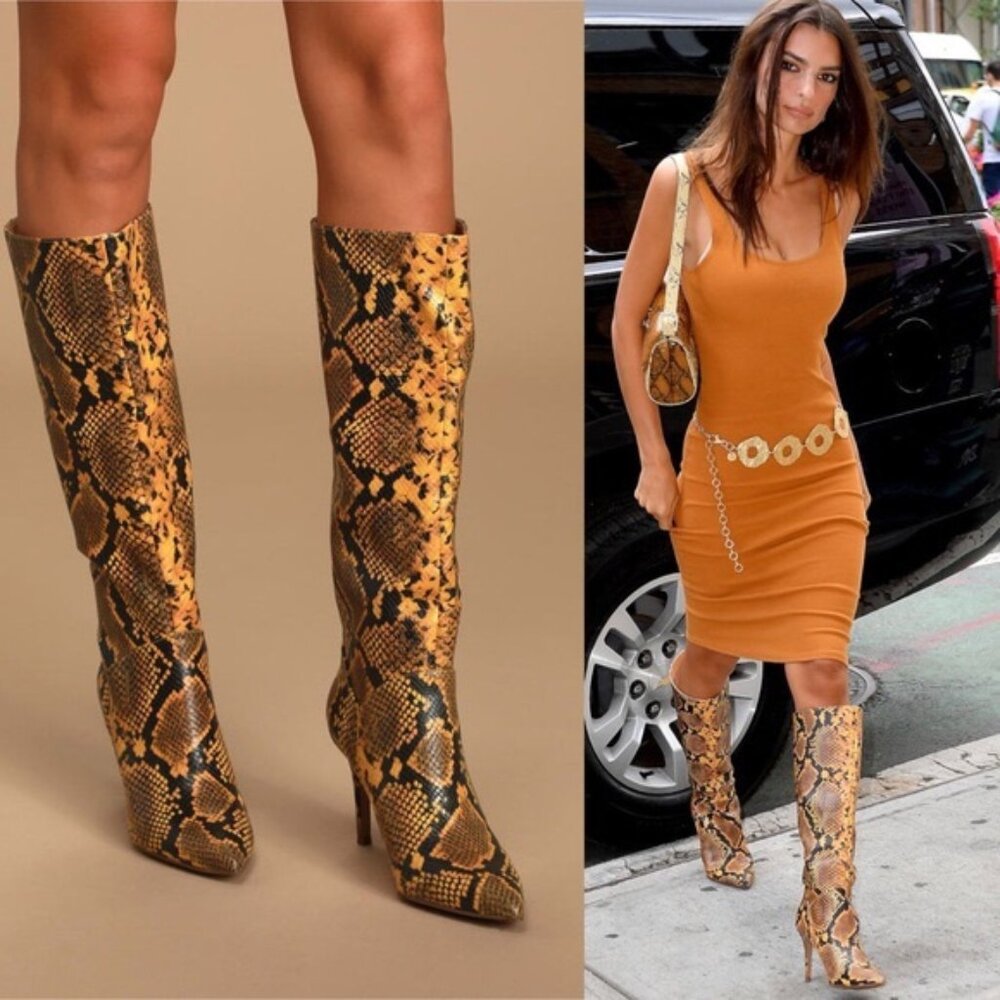 STEVE MADDEN Leather Stiletto Heel Tall Boots